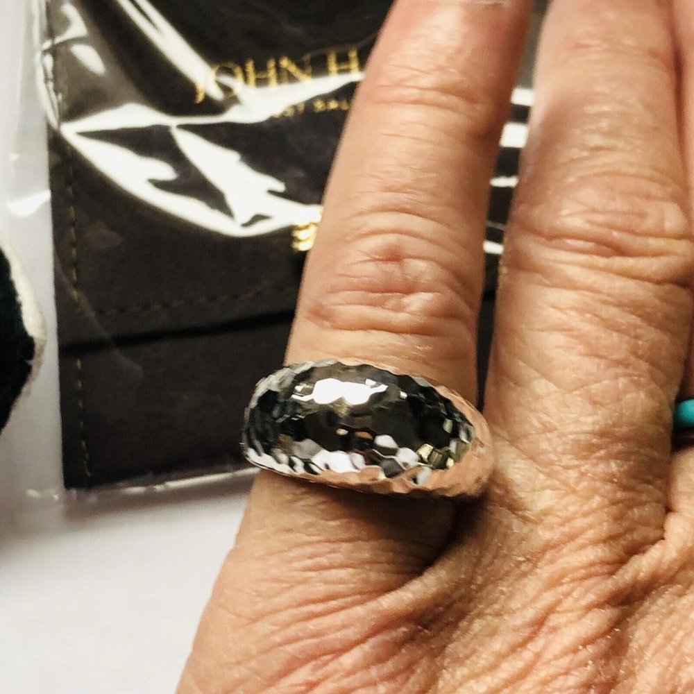 Brand New w/Tags John Hardy Sterling Silver Classic Chain Dome Ring Size 7